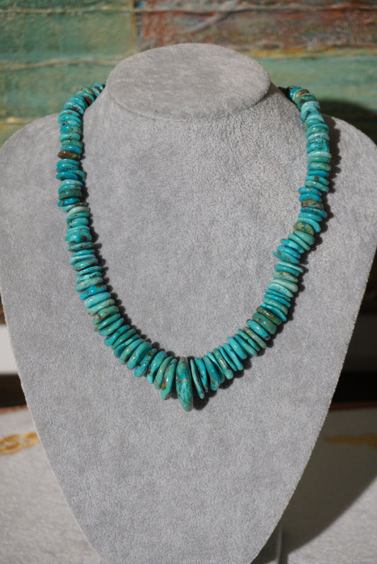 Naszyjnik turkus, srebro 925