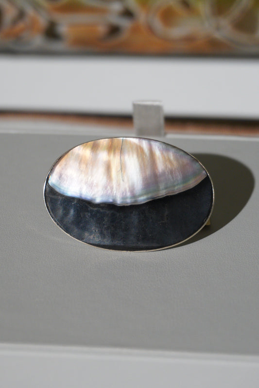 Pierścionek srebrny z regulacją, pr. 925