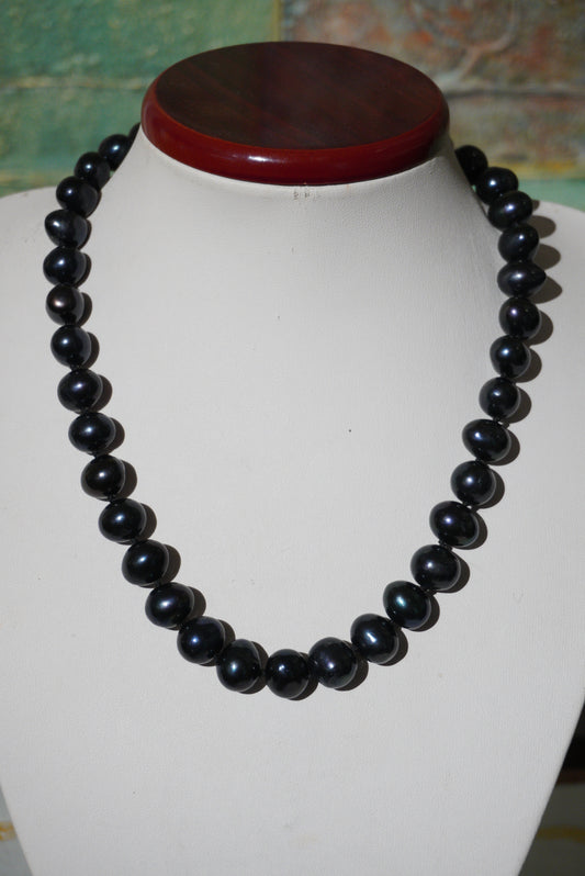 Naszyjnik perła, srebro pozłacane pr. 925