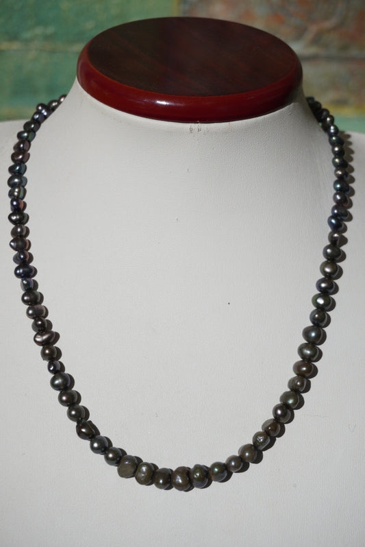 Naszyjnik perła, srebro pr. 925