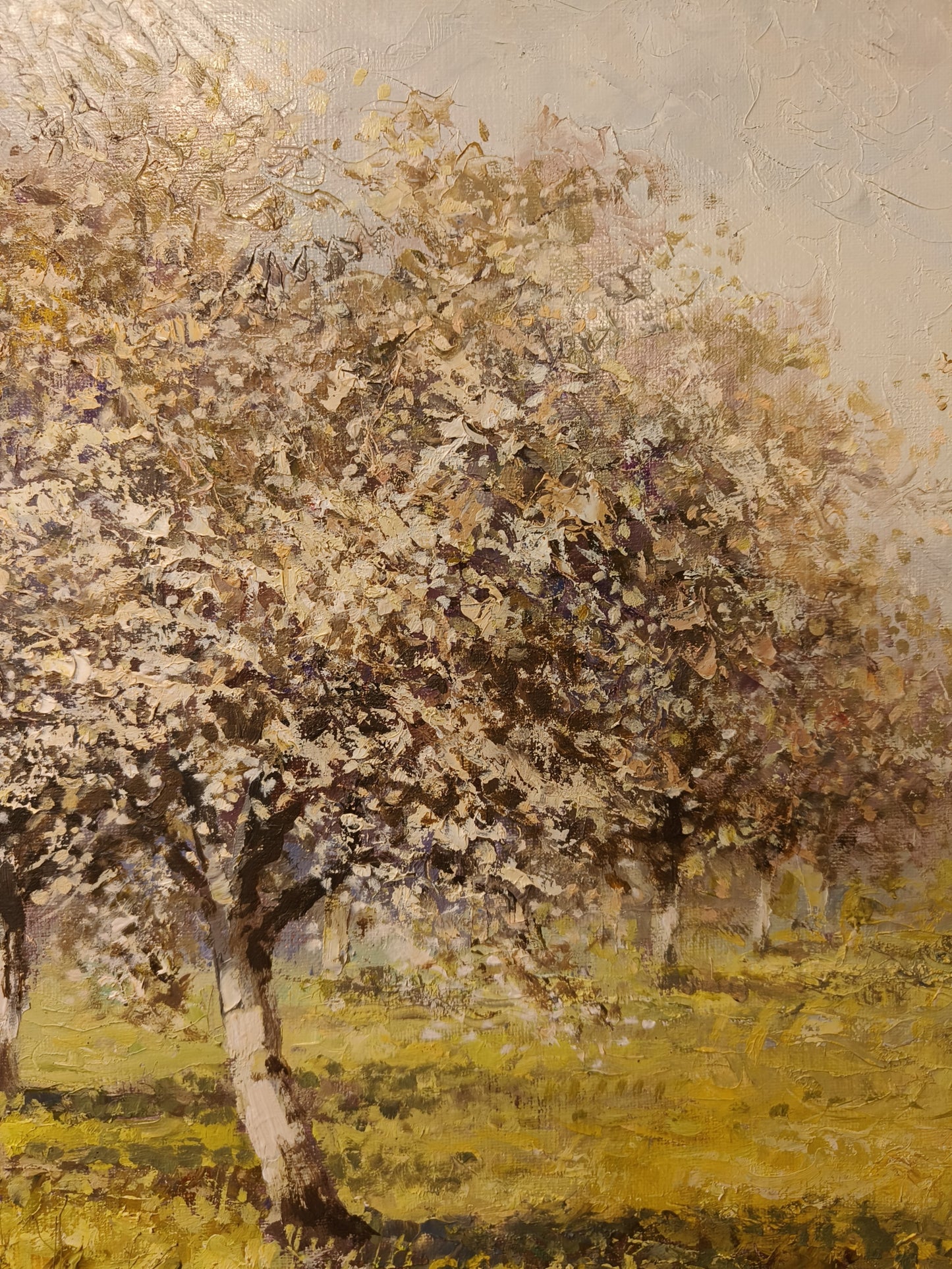 Obraz aukcyjny Józef Łącki "Wiśniowy sad" 2002 r.