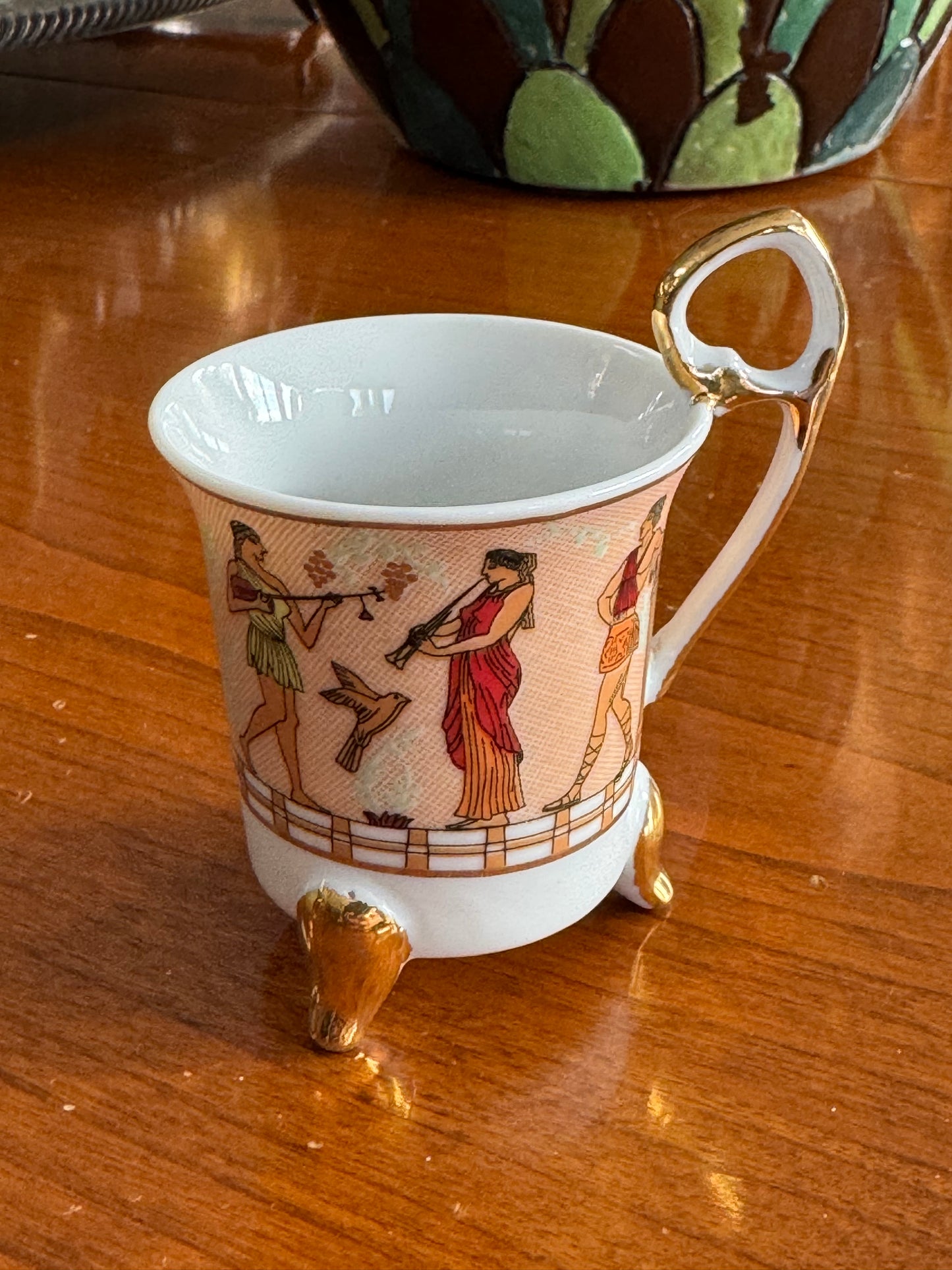 Porcelain cup, gilded