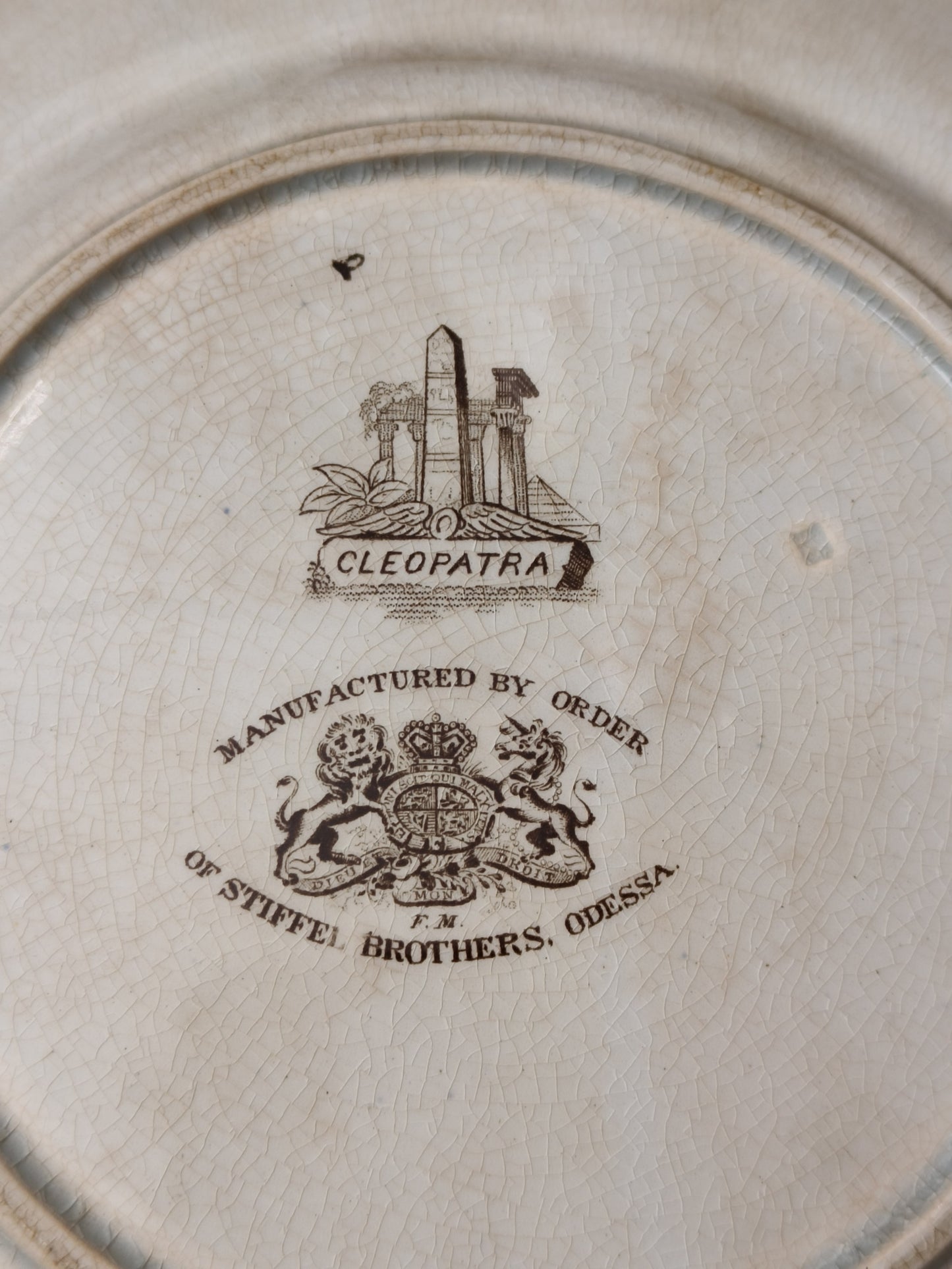 Talerz dekoracjny, porcelanowy Kleopatra