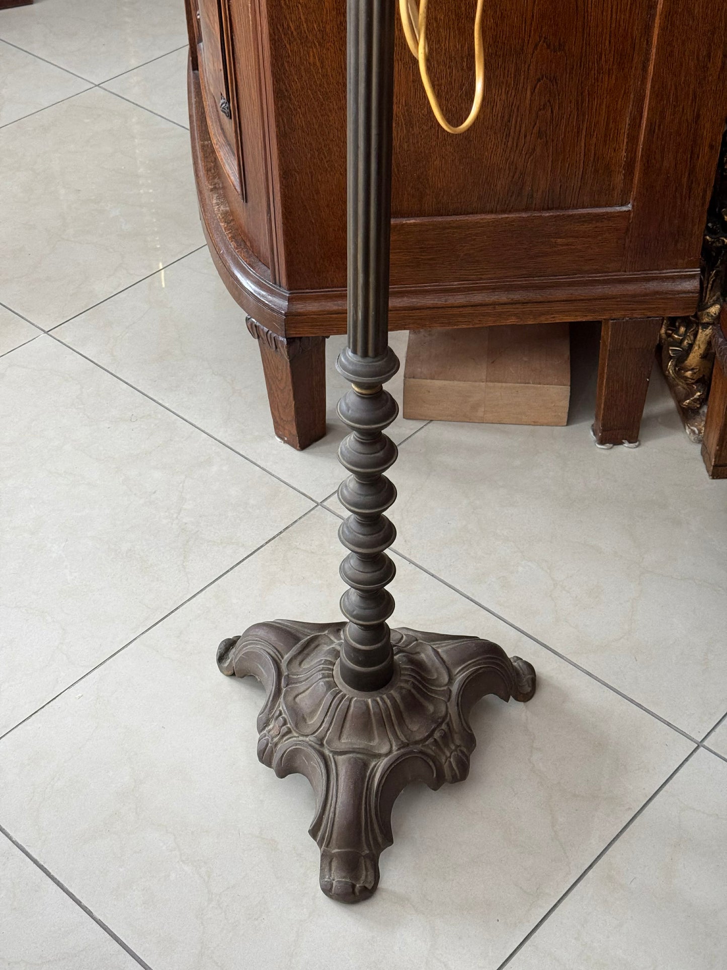 Lampa secesja, frędzle, początek XX wieku