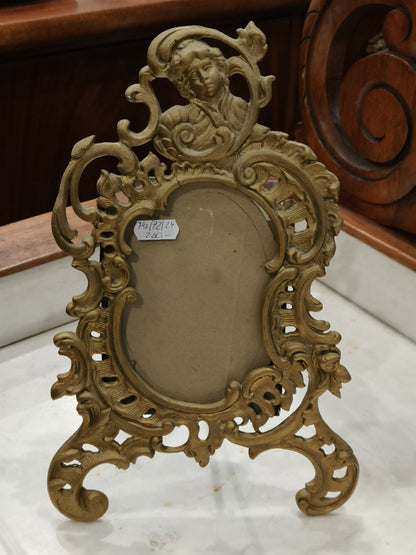 Baroque style picture frame, brass