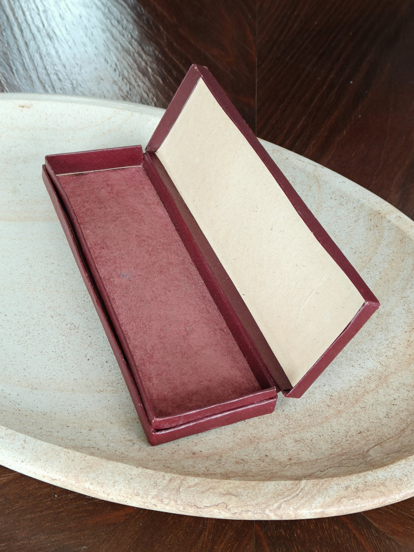 Pudełko tekturowe na biżuterię ORNO, lata 60-te