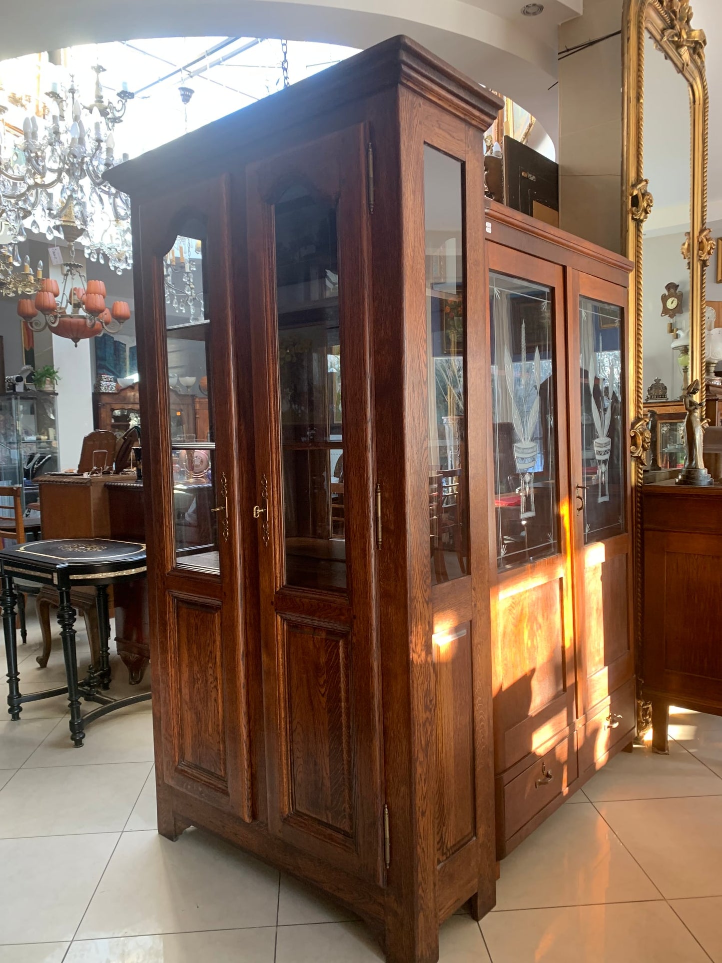 Biblioteka, witryna, lustro, seria Olden Days, LUDWIK STYL