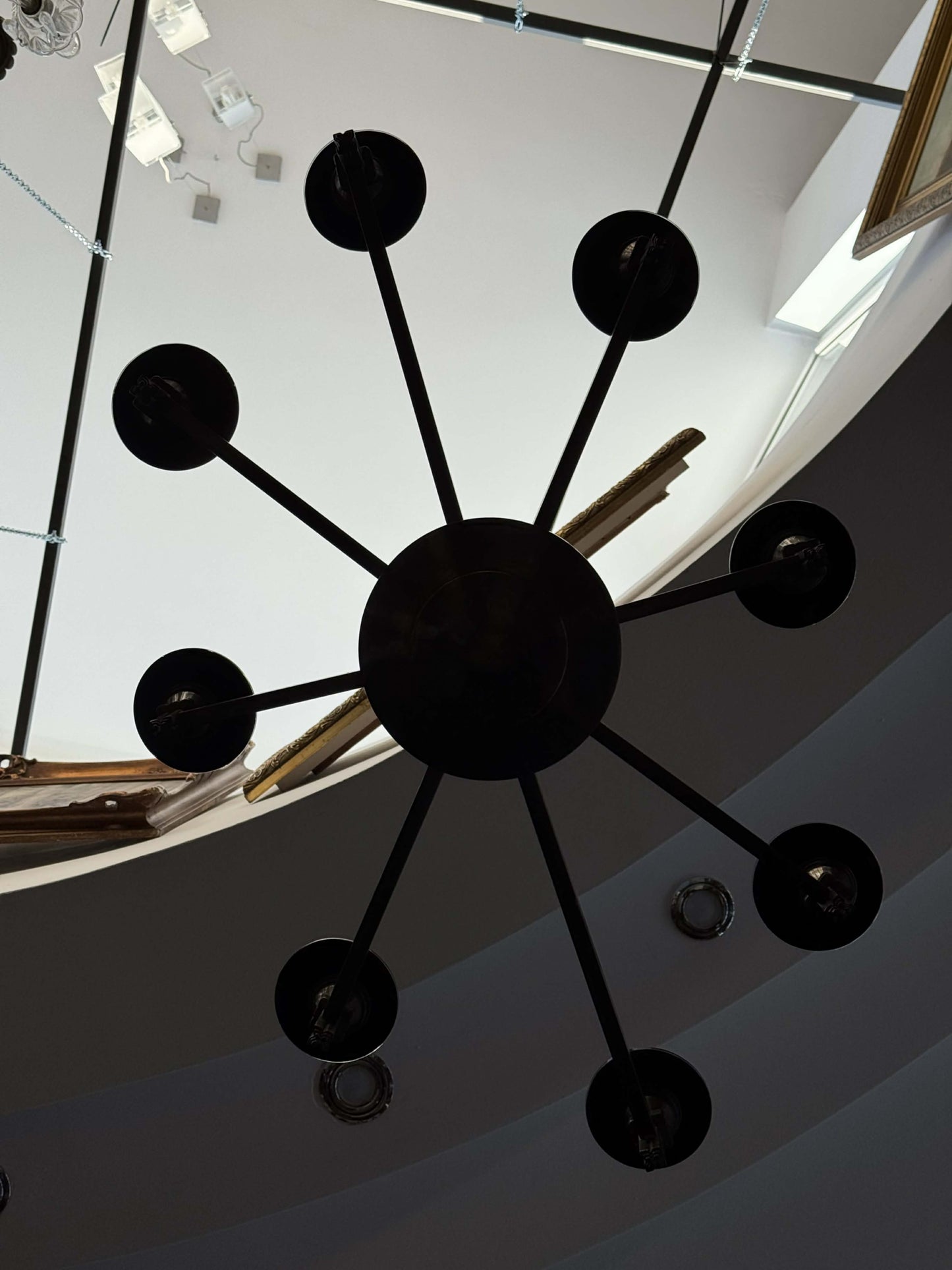 Żyrandol Art Déco, ośmioramienny Marciniak