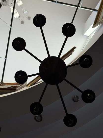 Żyrandol Art Déco, ośmioramienny Marciniak