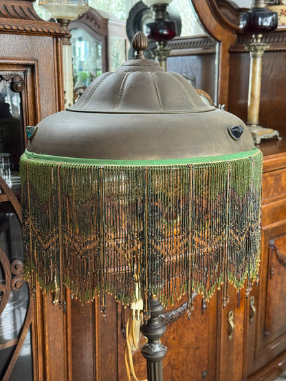 Lampa secesja, frędzle, początek XX wieku