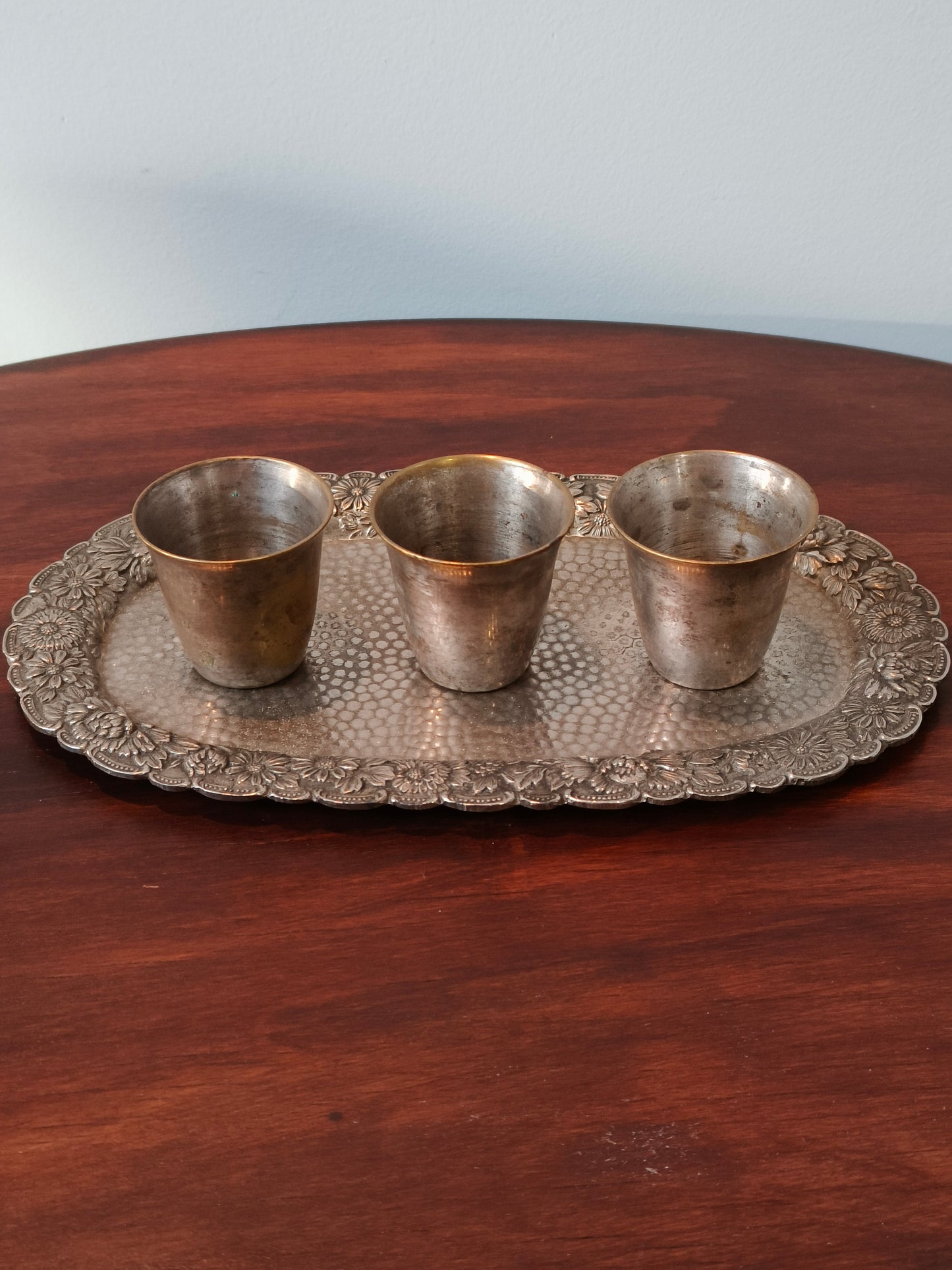 Kieliszki platerowane