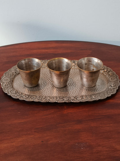 Kieliszki platerowane