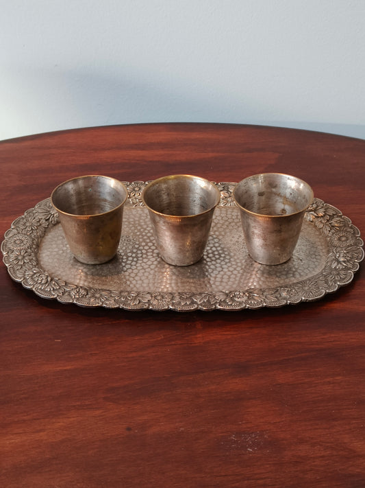 Kieliszki platerowane