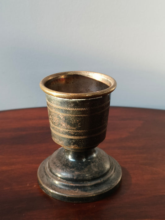 Świecznik, mosiądz platerowany