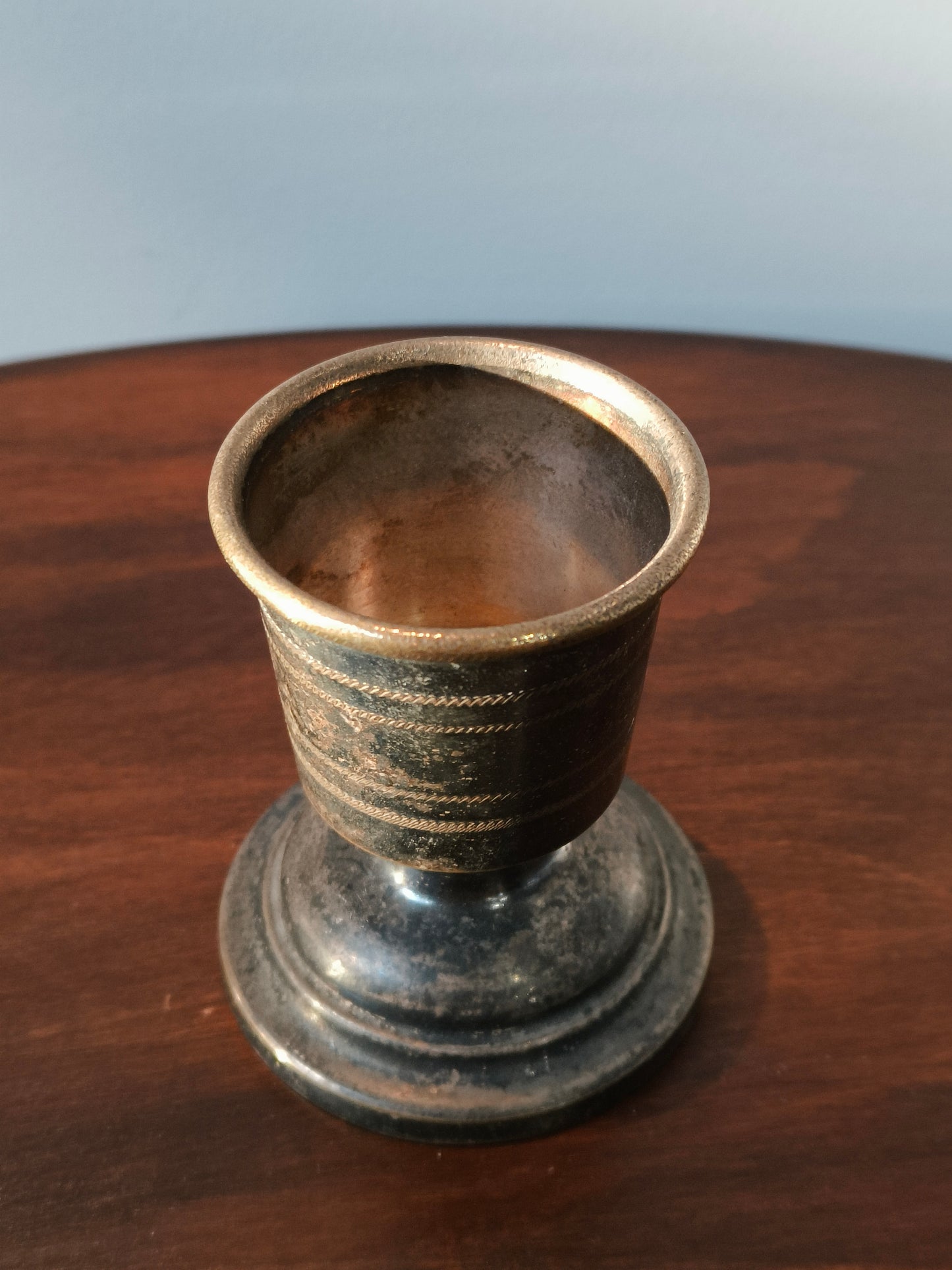 Świecznik, mosiądz platerowany