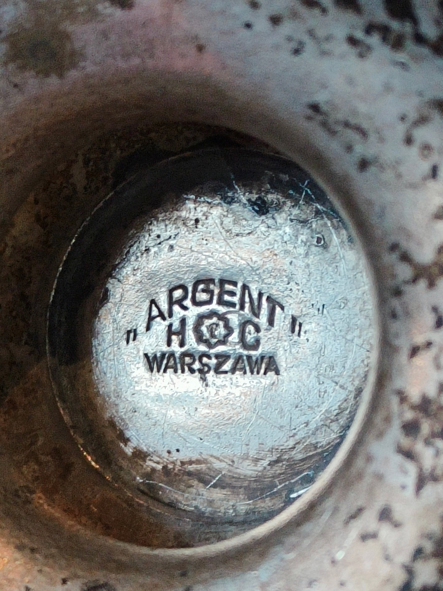 Świecznik, mosiądz platerowany