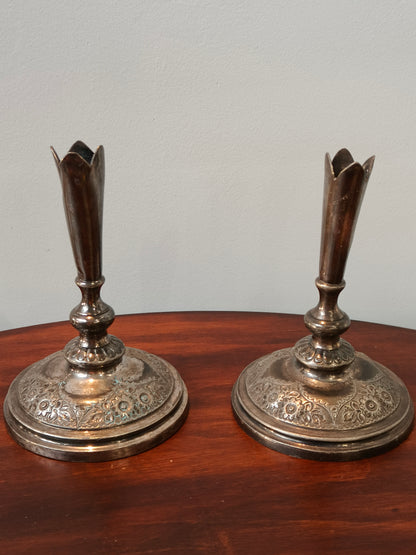 Świeczniki angielskie, srebro