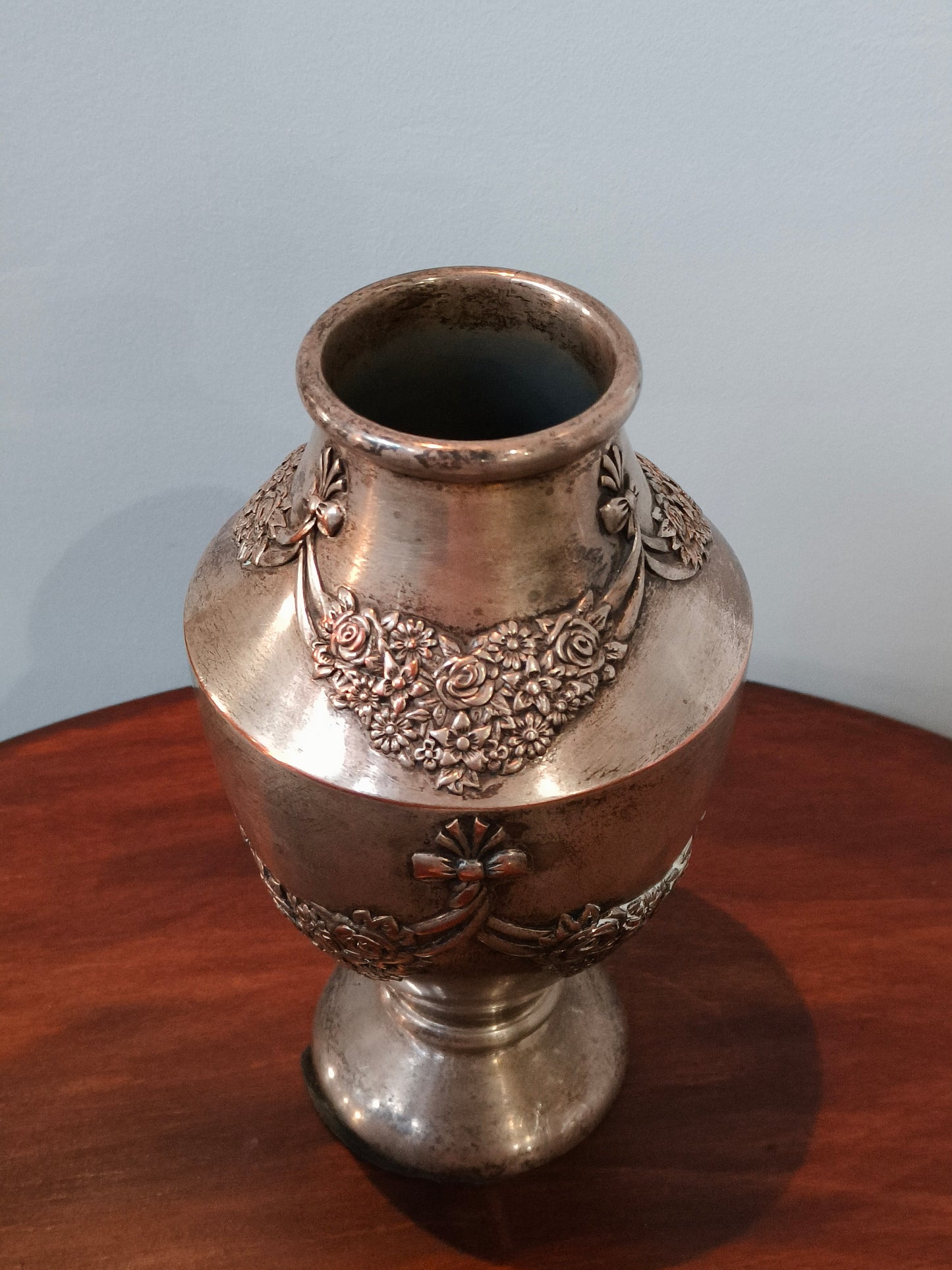 Plated vase