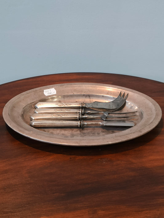 Sztućce platerowane, 4 sztuki