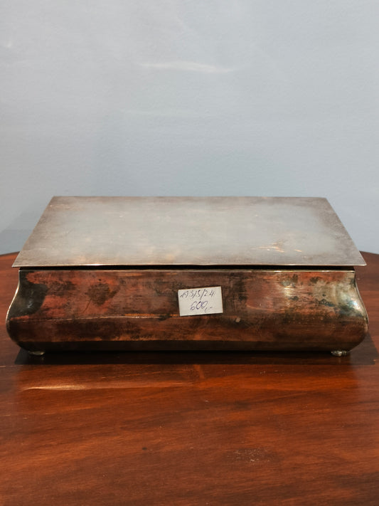 Szkatułka na cygara, platerowana