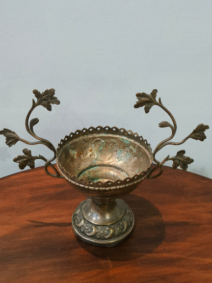 Plated sugar bowl without insert