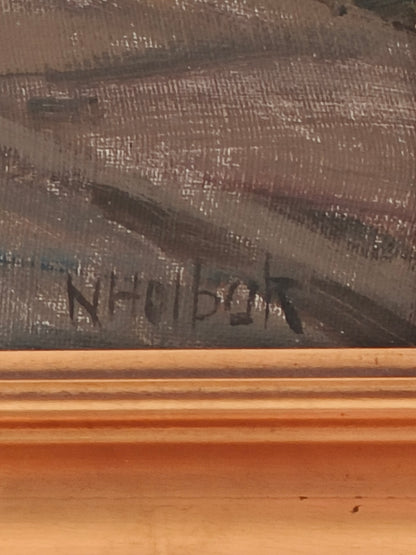 Obraz, olej na płótnie, Niels Holbak