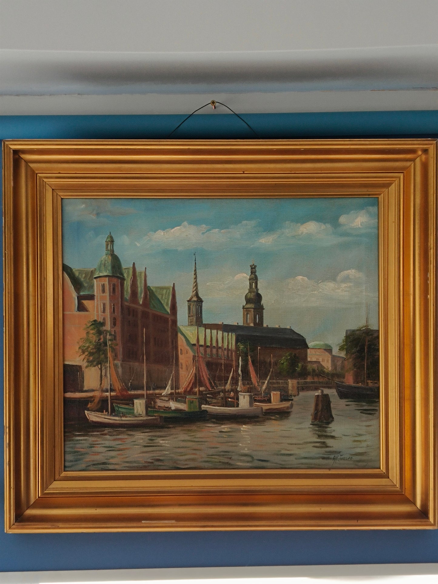 Obraz, olej na płótnie, Alfred Jensen