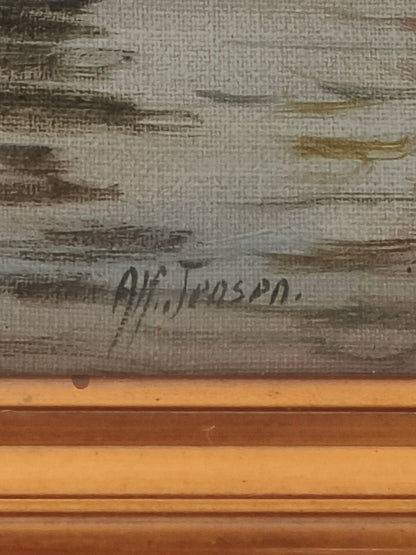 Obraz, olej na płótnie, Alfred Jensen