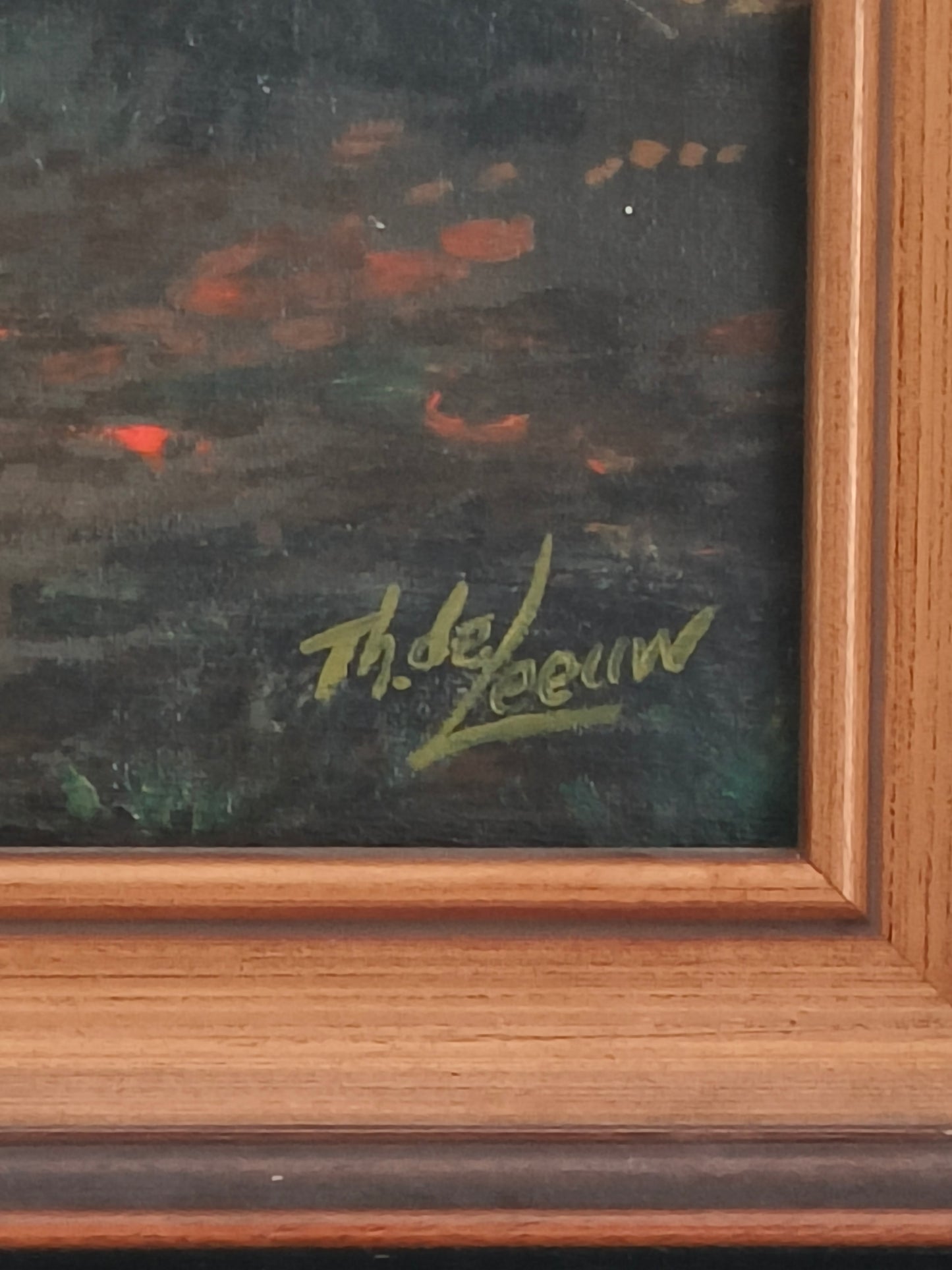 Obraz, olej na płótnie, Th. de Leeuw