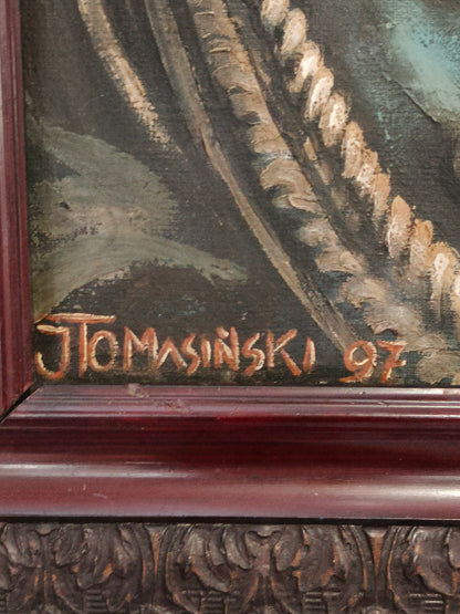 Obraz, portret Józefa Piłsudskiego, J. Tomasiński