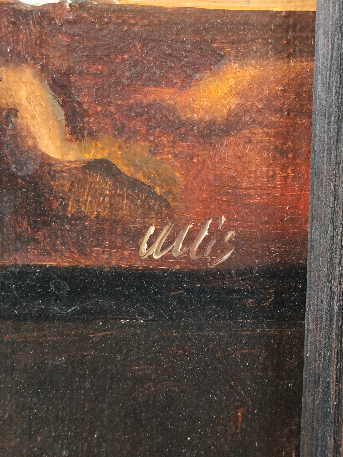 Painting, flowers, oil on canvas, signed