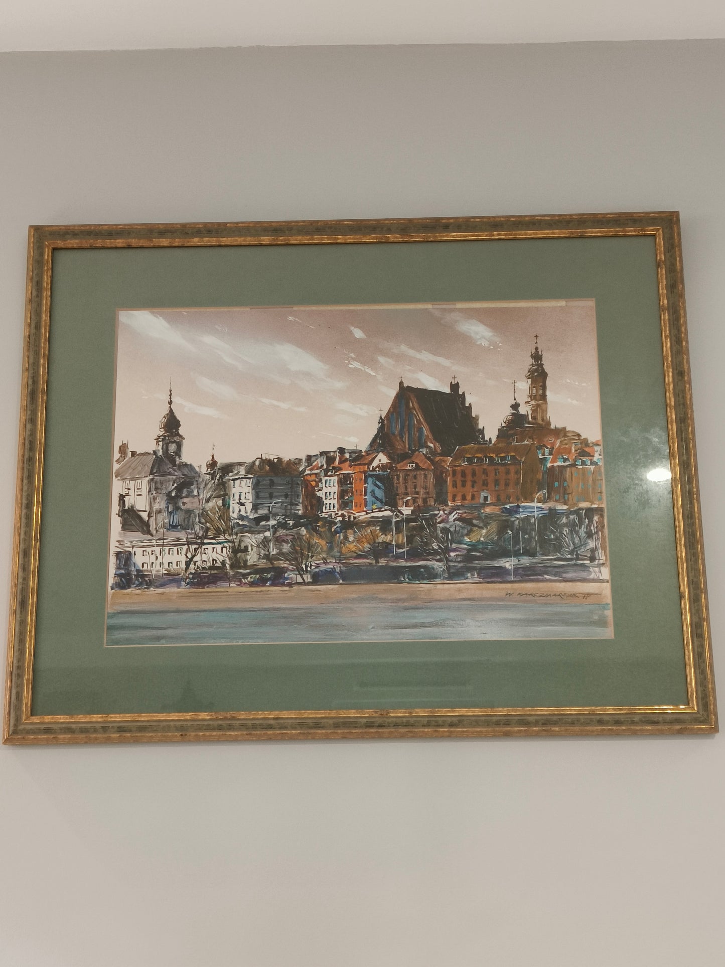 Obraz, akwarela, Karczmarzyk