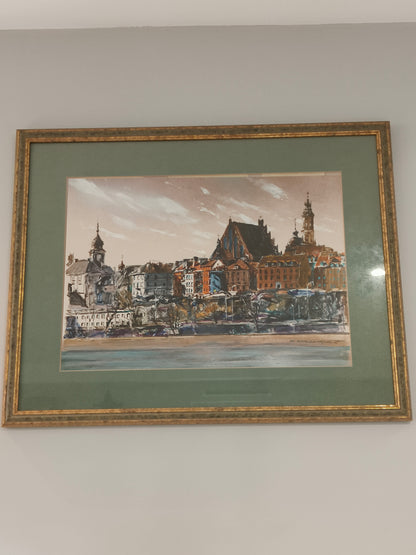 Obraz, akwarela, Karczmarzyk