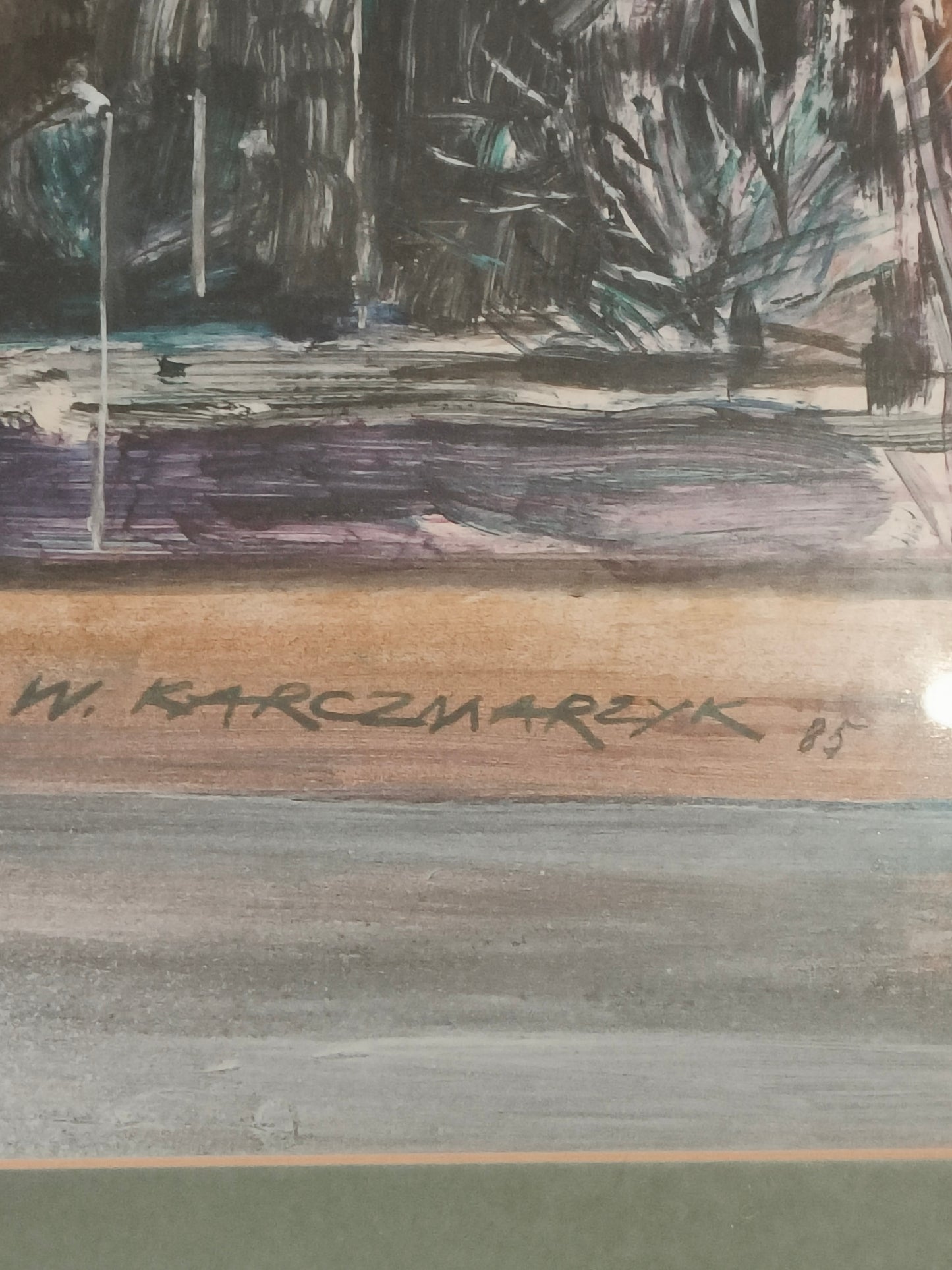 Obraz, akwarela, Karczmarzyk