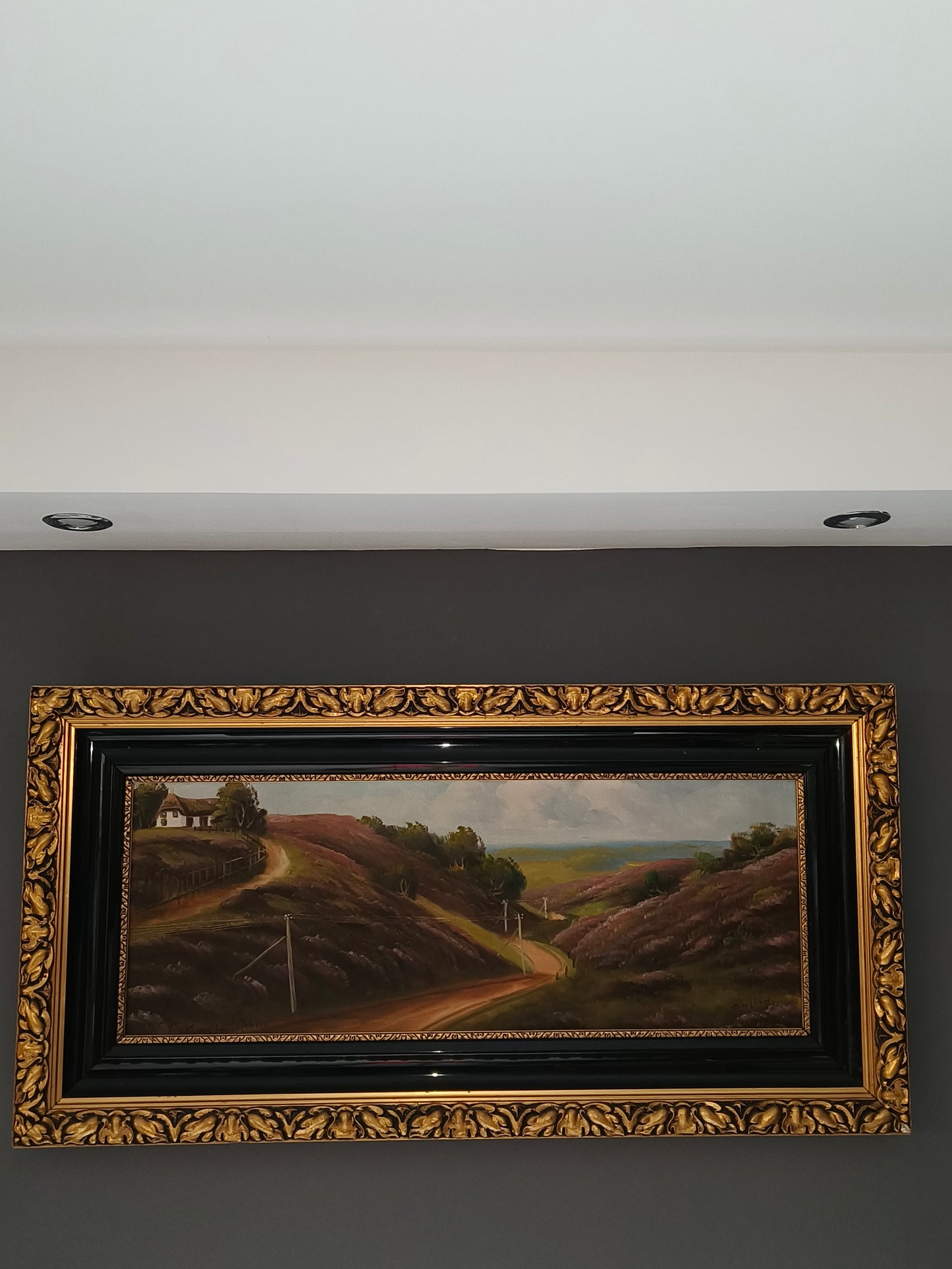 Obraz, olej na płótnie, droga, sygnowany