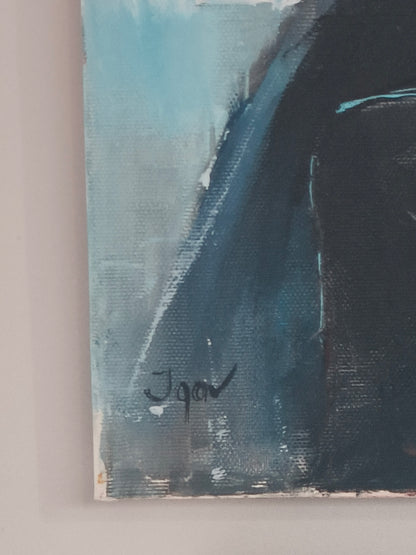 Painting, oil on canvas "Lady in a Hat" by Igor Brazaukus