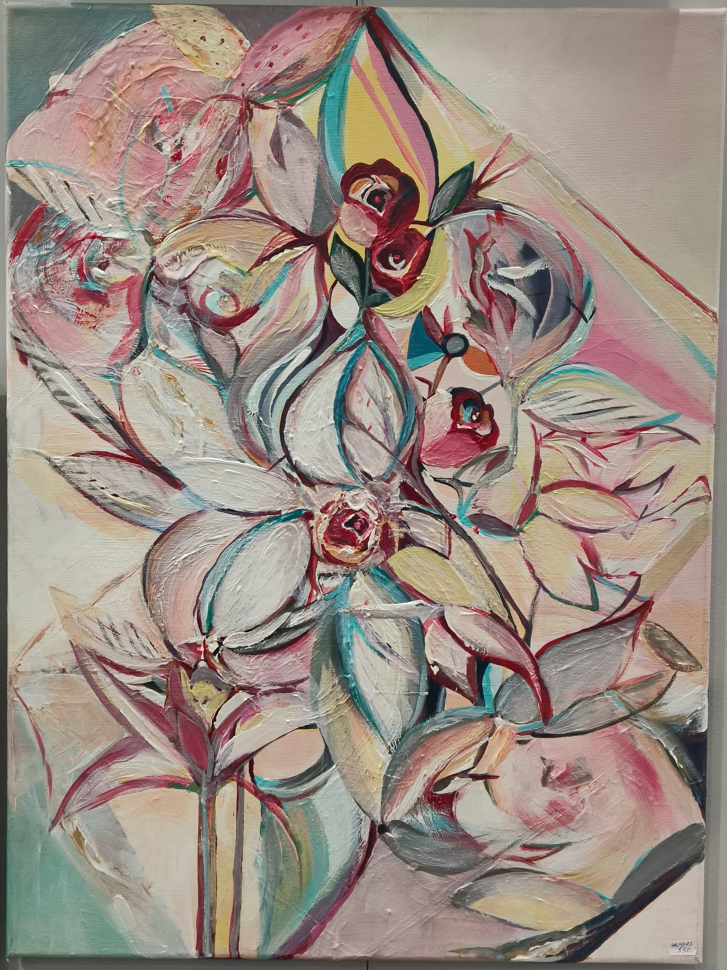 Obraz, olej na płótnie, kwiaty