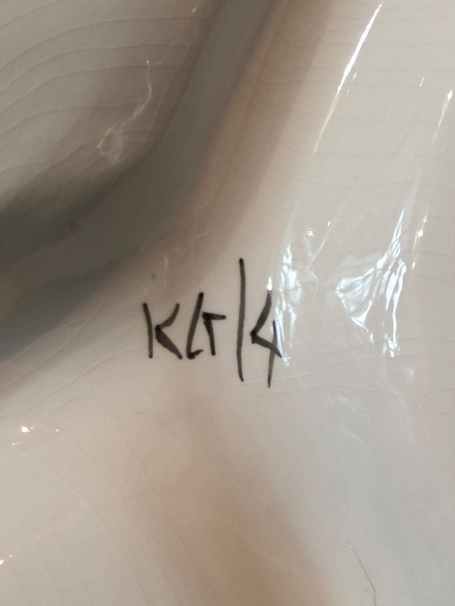 Patera porcelanowa hand made, sygnatura