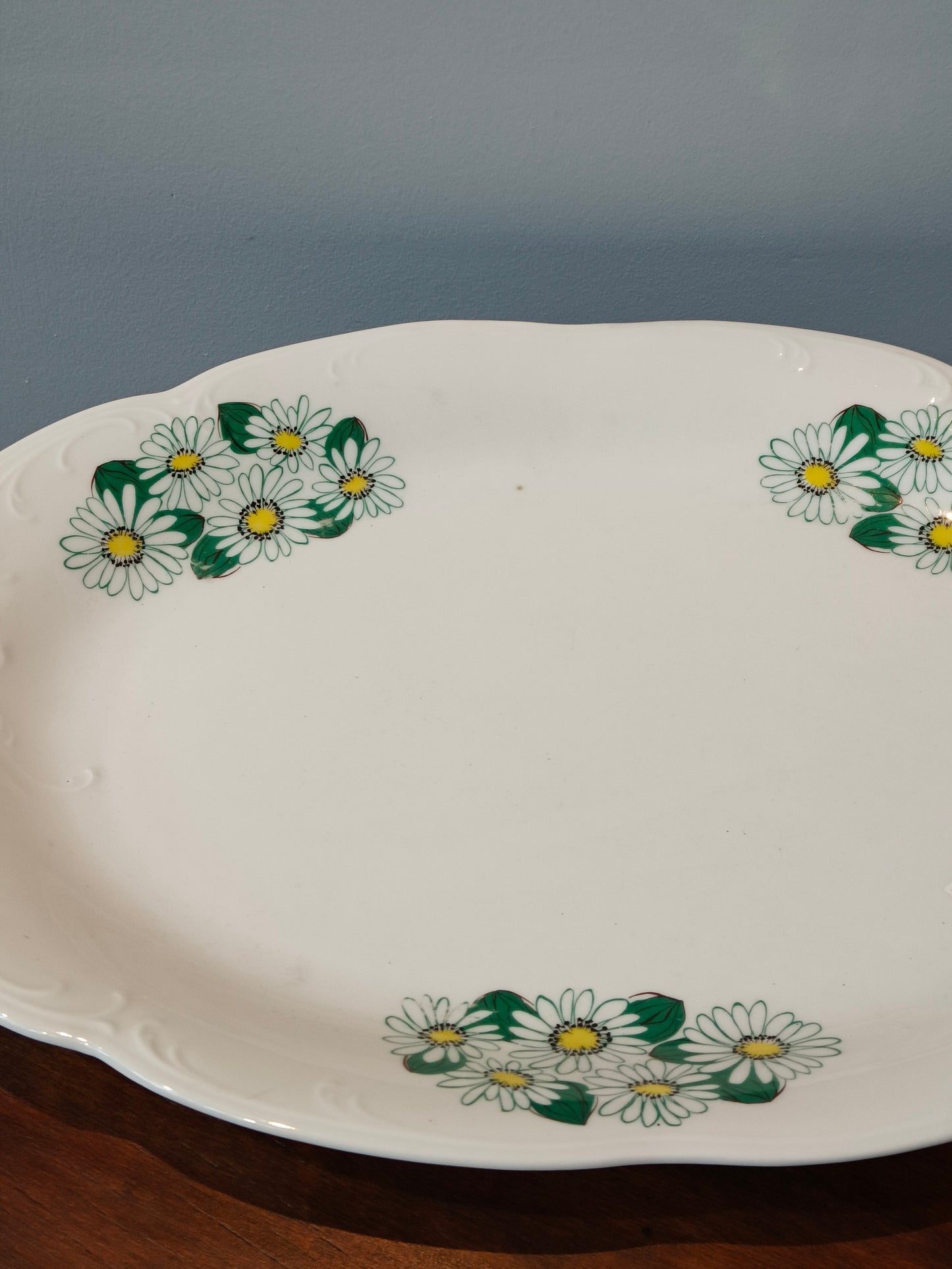 Półmisek, polska porcelana stokrotki, Wawel