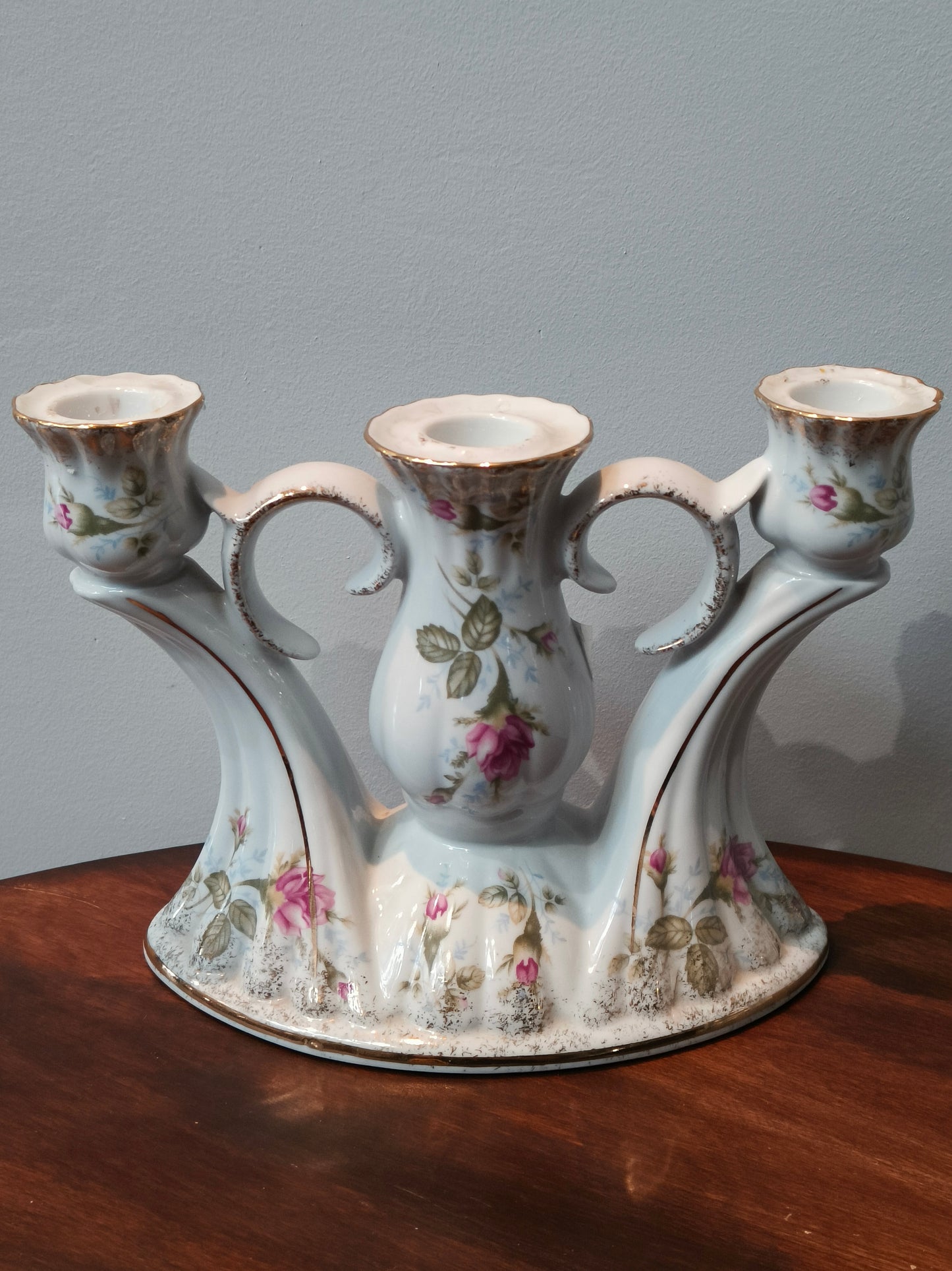 Świecznik porcelanowy wzór "Iwonka", Chodzież