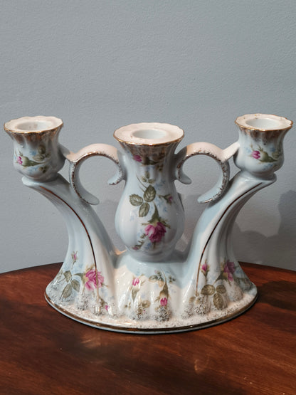 Świecznik porcelanowy wzór "Iwonka", Chodzież