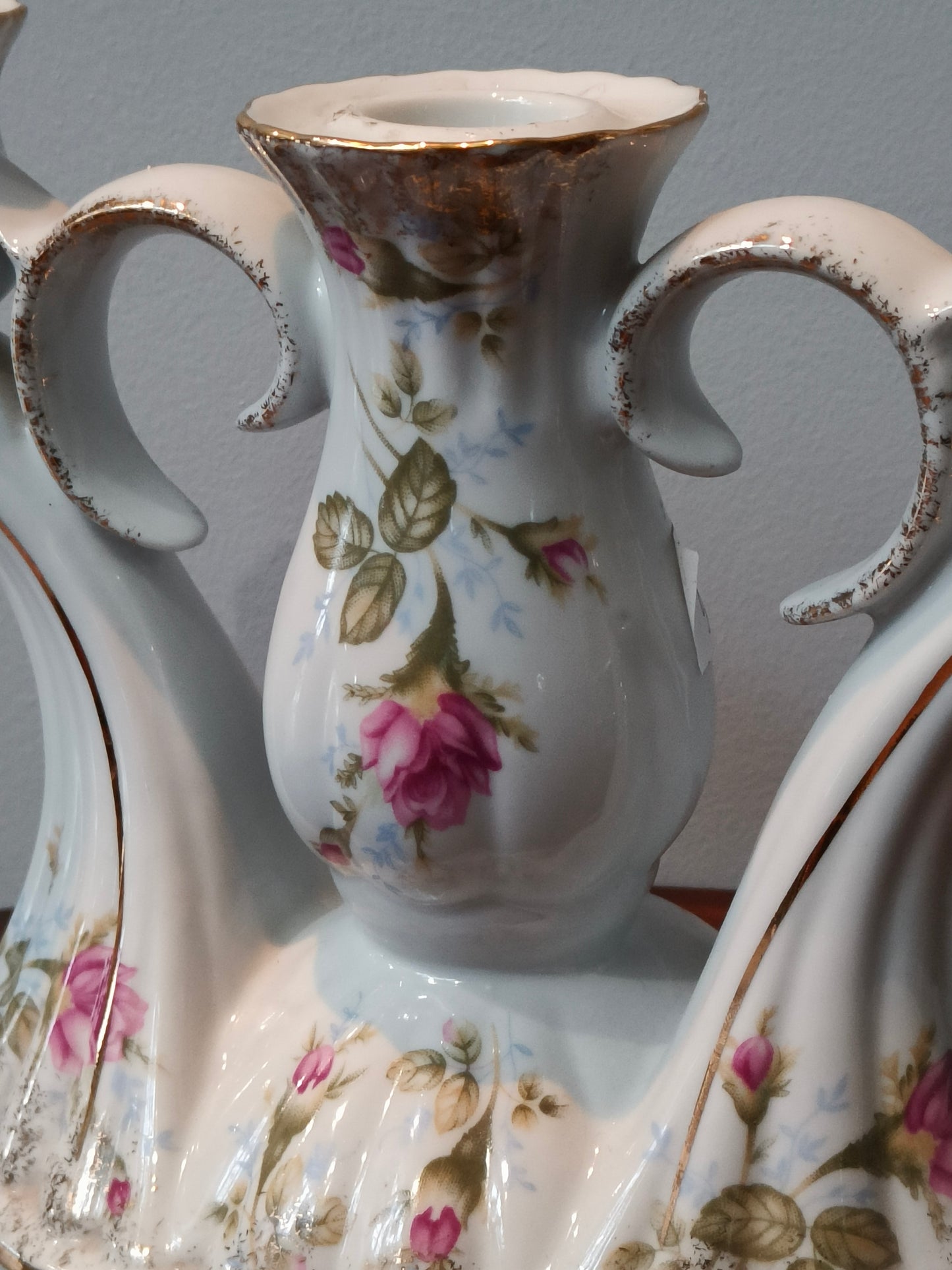 Świecznik porcelanowy wzór "Iwonka", Chodzież