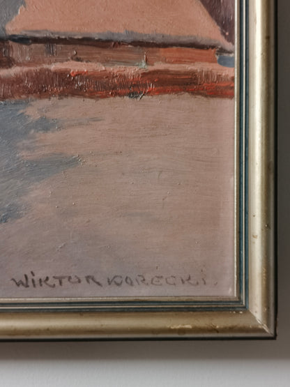 Obraz W. Korecki (1897-1980) "Zimowy pejzaż"