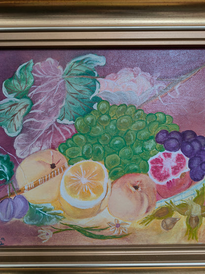 Still life painting by W. Kostrzyńska