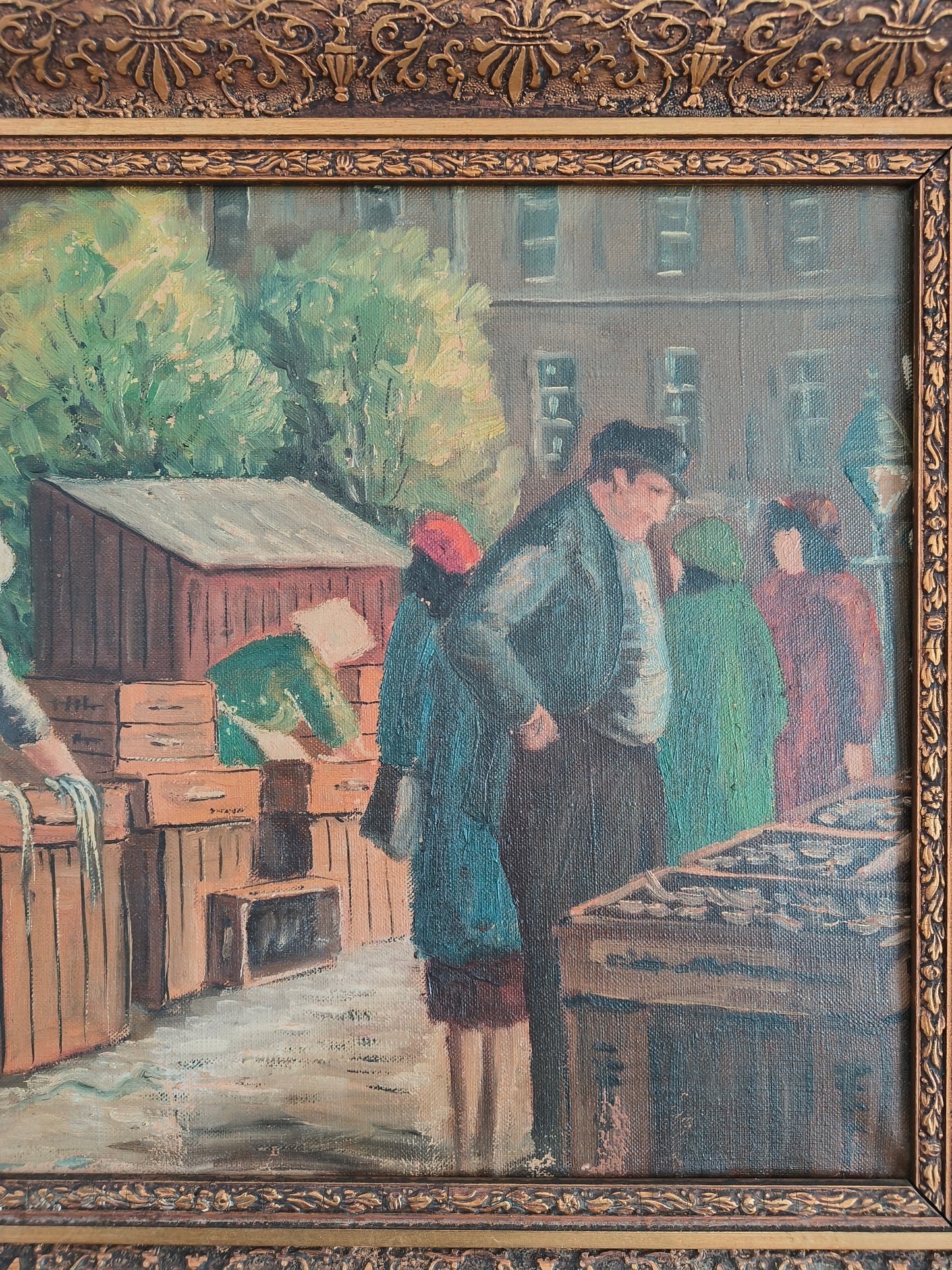 Obraz pejzaż holenderski, sygnowany