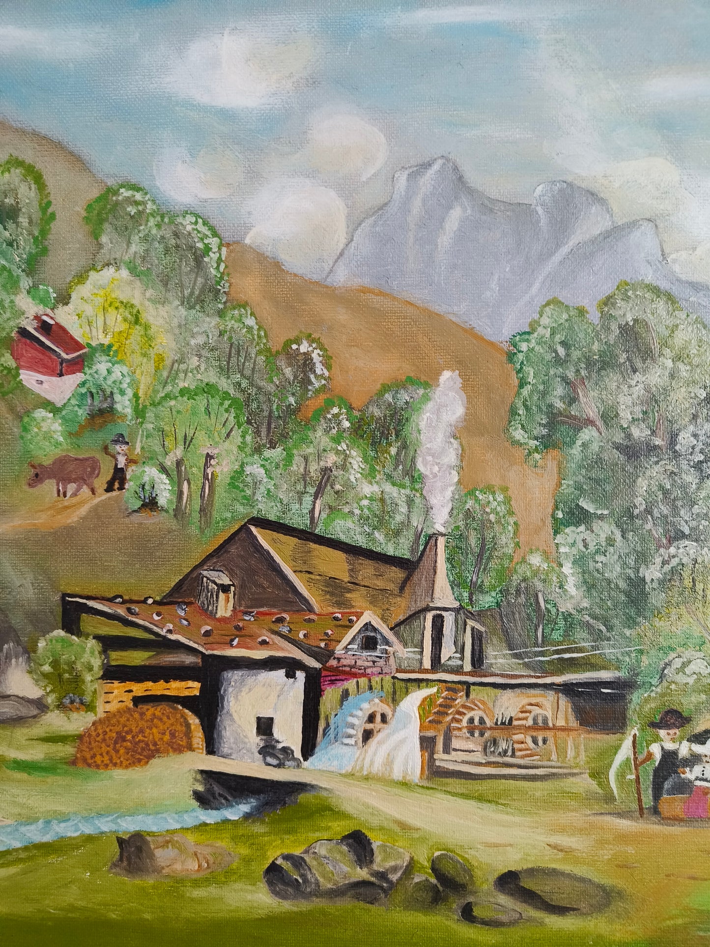 Landscape painting, oil on canvas, W. Kostrzyńska 2003