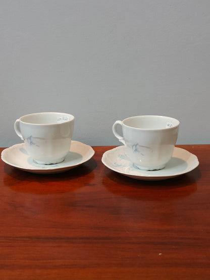 Filiżanka z talerzykiem, porcelana, Bavaria Mitterteich