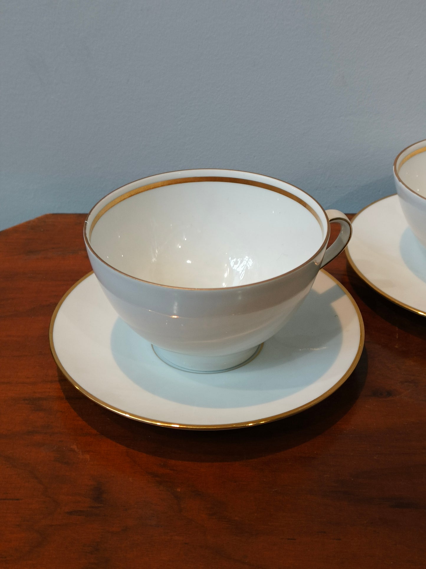 Filiżanka z talerzykiem porcelanowa, złocona, Bavaria