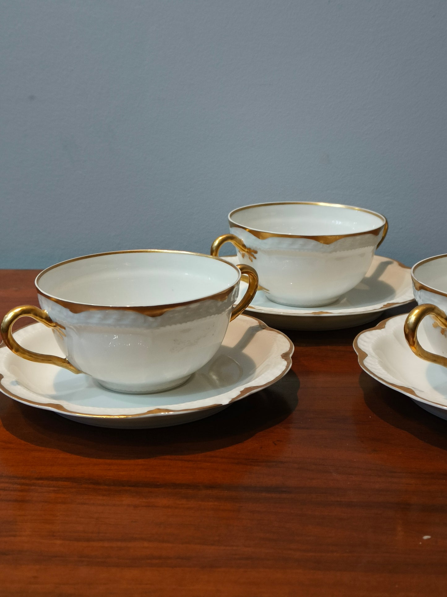 Bulionówki porcelana Lemoges, 9 szt.