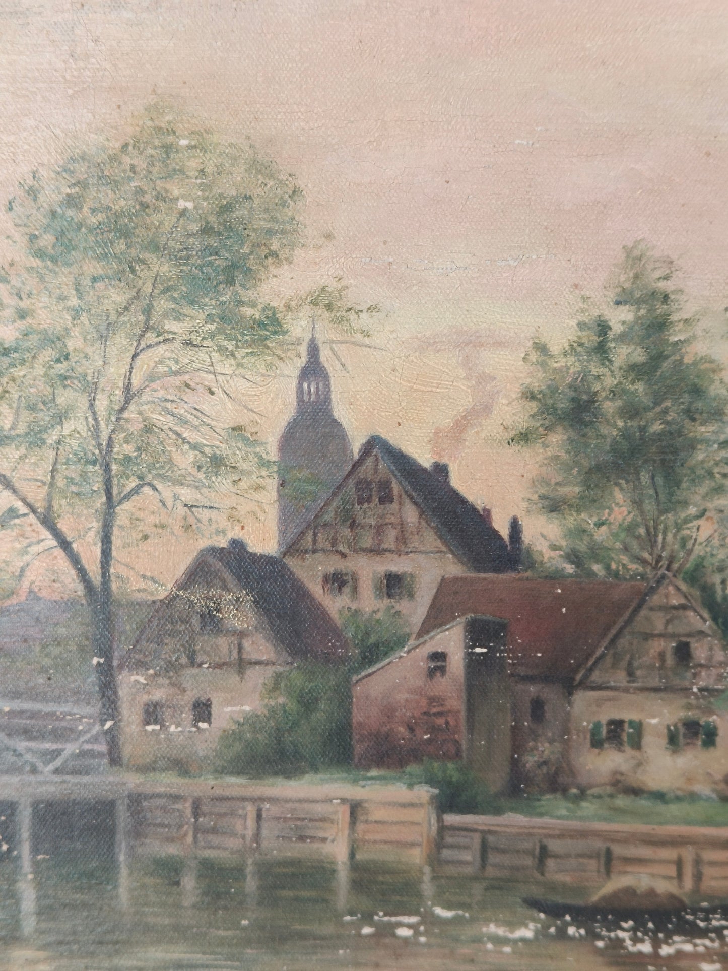 Historic painting, landscape, author unknown